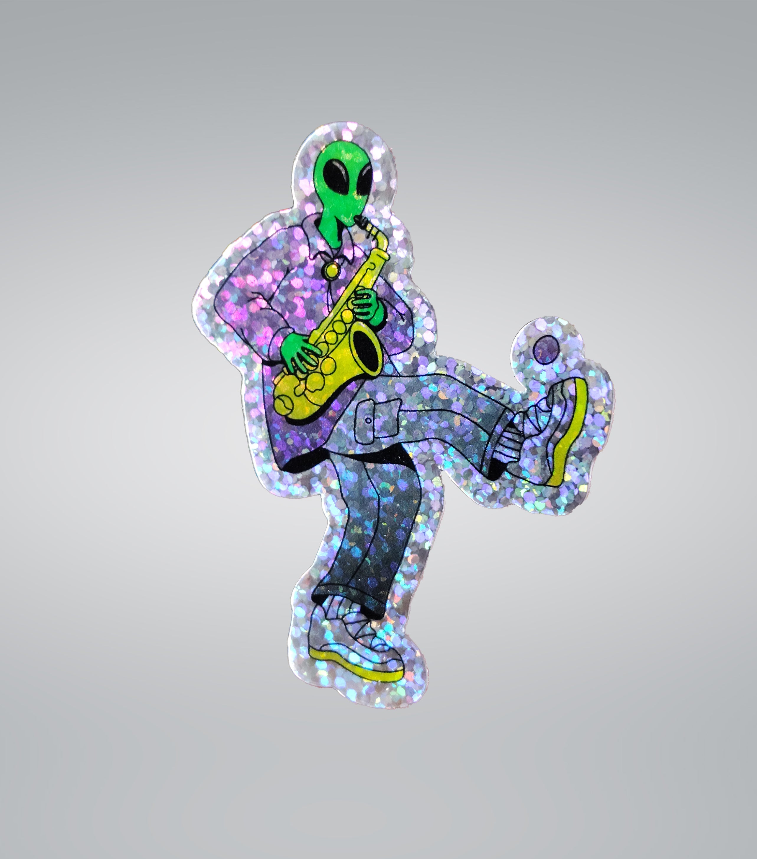 Hacky Sax - Pak of 2 Diecut Vinyl Stickers